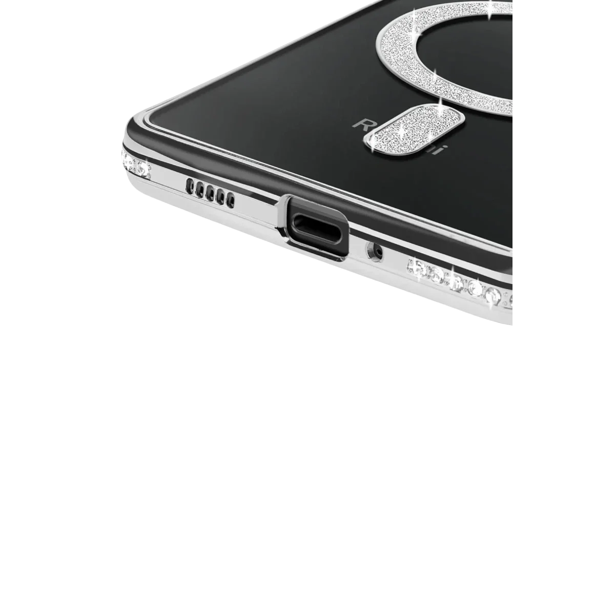 Xiaomi Redmi 14C Joke Simli Magneticsafe Kılıf - Gümüş görsel 3