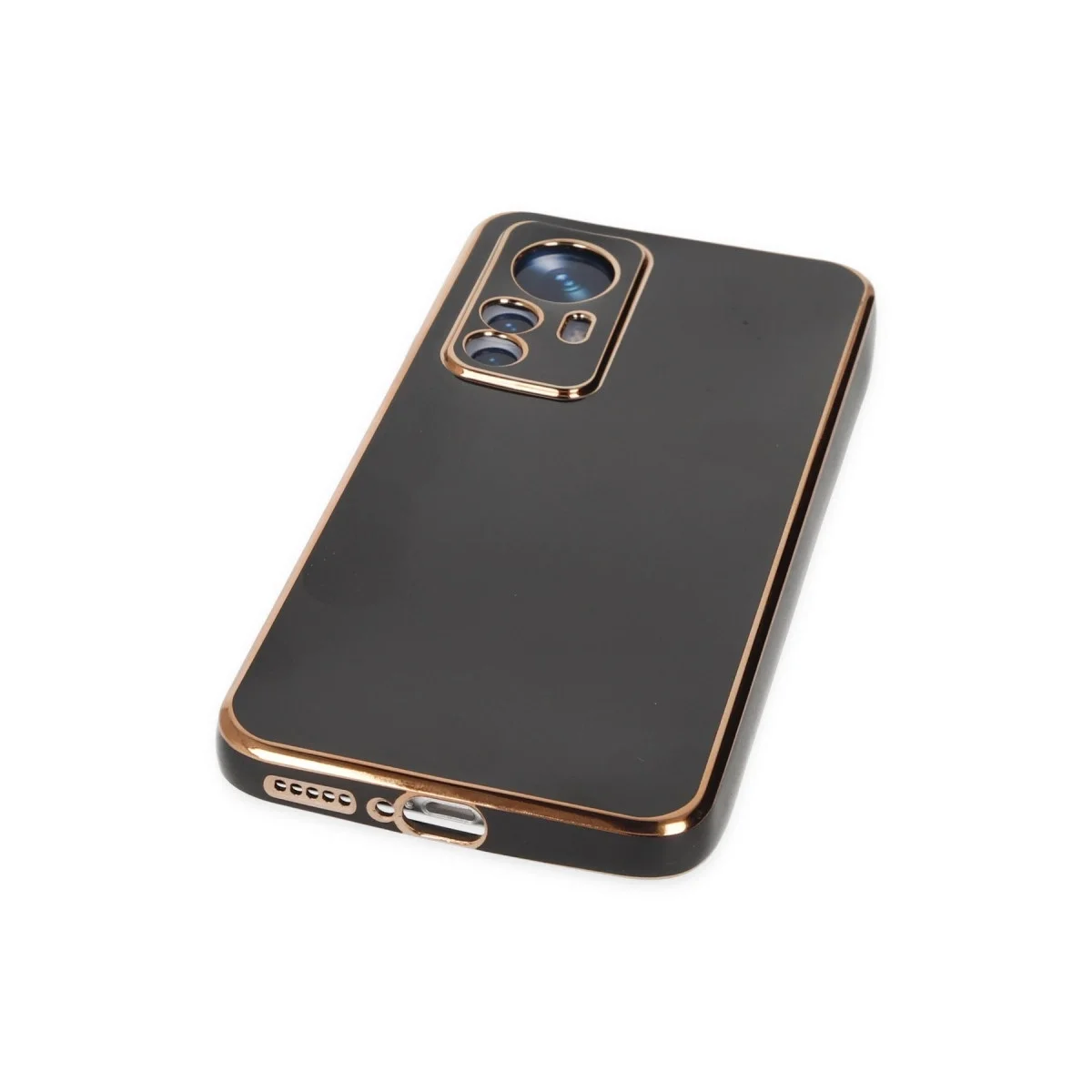 Xiaomi Mi 12t Pro Kılıf Volet Silikon - Siyah görsel 5