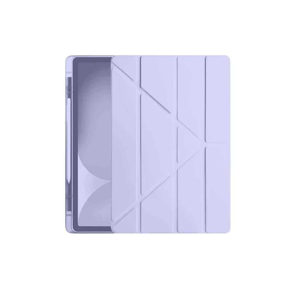 Apple iPad Pro 11 (2024) Kılıf Kalemlikli Hugo Tablet Kılıfı - Lila görsel 3
