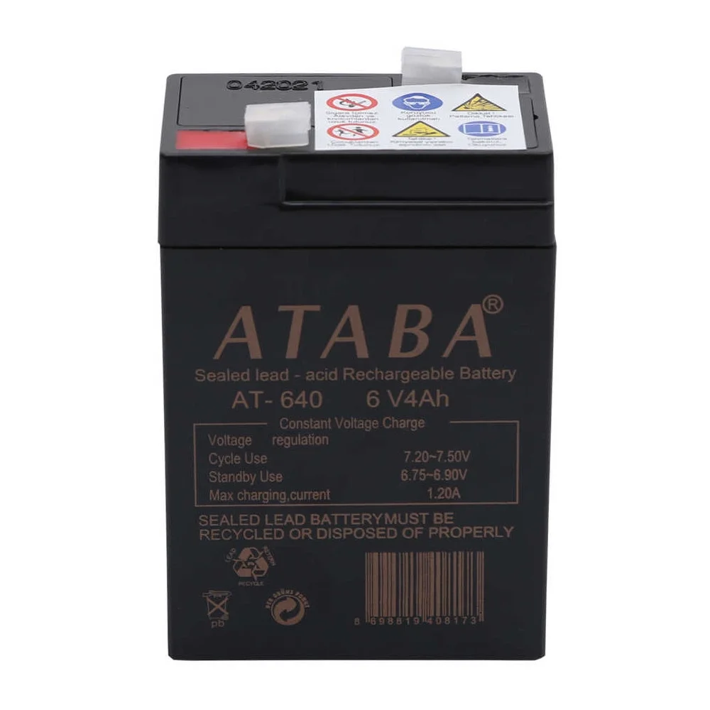 AT-640 6V 4Ah Işıldak Aküsü