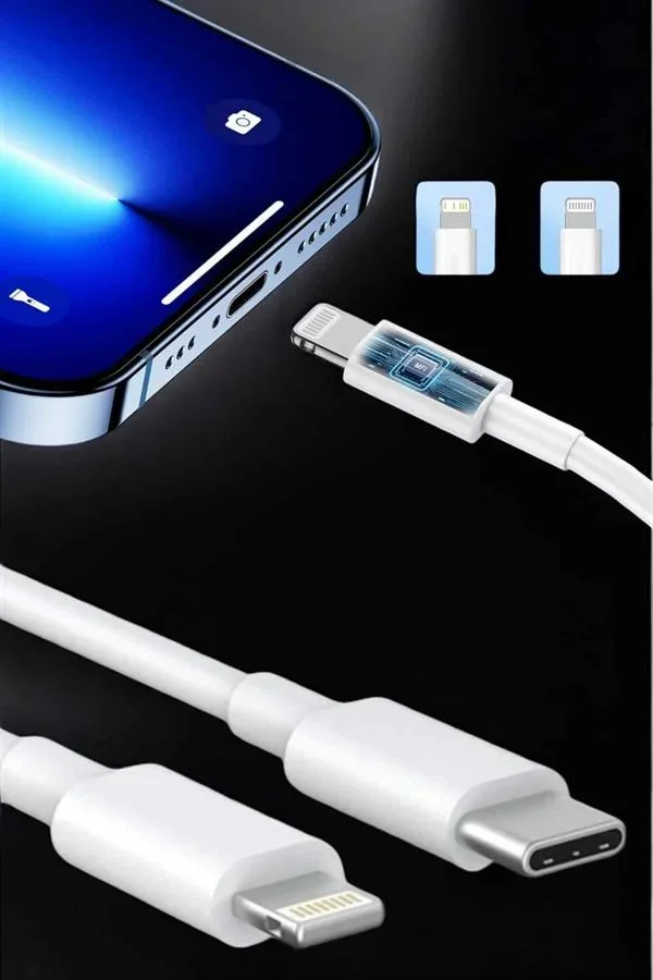 Iphone İOS Uyumlu Hızlı Şarj Kablosu Type C To Lightning 12 13 14 15 Pro Max görsel 3