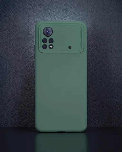 Xiaomi Poco X4 Pro 5g Kılıf Nano İçi Kadife Silikon - Koyu Yeşil