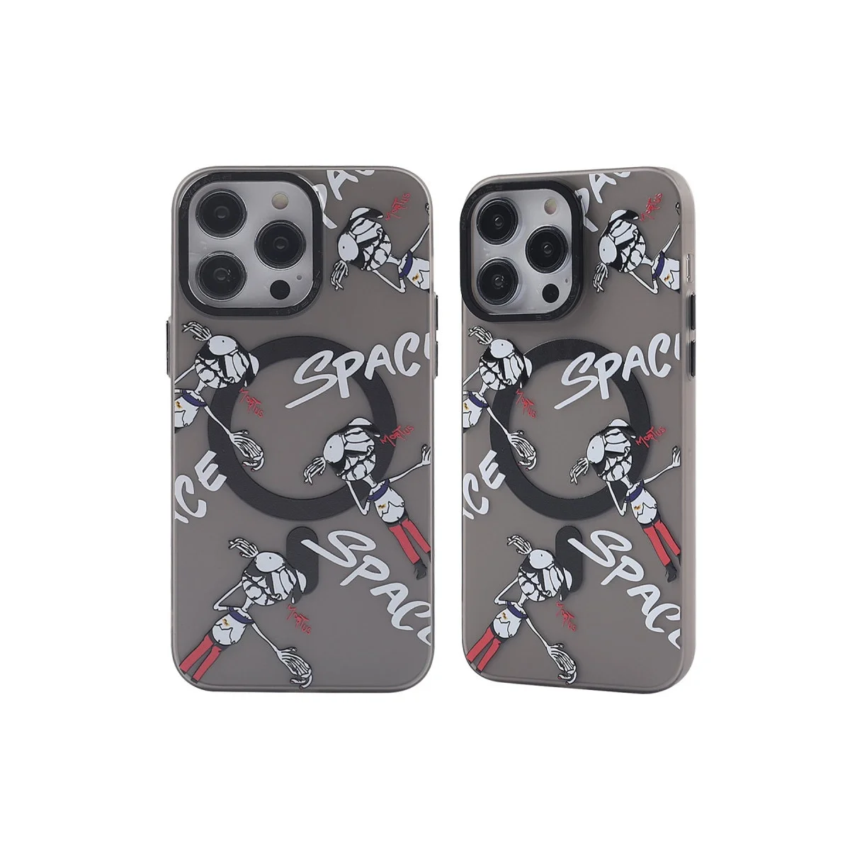 Apple İphone 12 Pro Max Kılıf Apollo Magneticsafe Desenli Kapak - Apollo Siyah - 3
