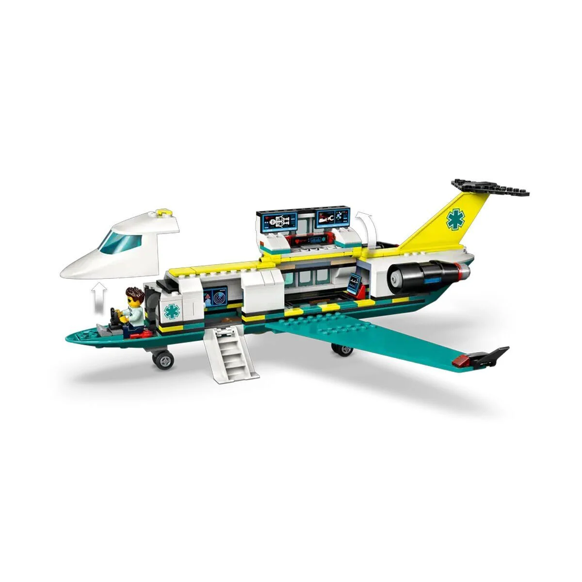 60465 Lego City Helikopter Ambulans Uçağı 403 parça +6 yaş görsel 4
