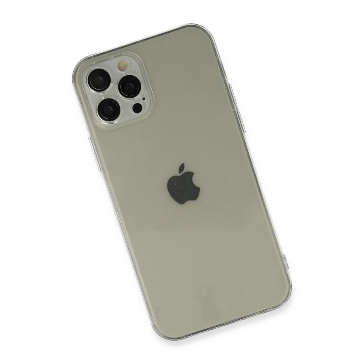 Apple İphone 12 Pro Kılıf Fly Lens Silikon - Şeffaf görsel 3