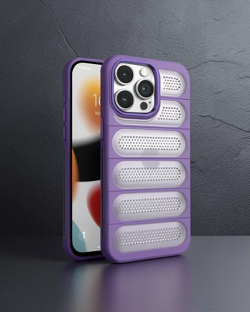 Apple İphone 14 Pro Kılıf Airmax Silikon Kapak - Derin Mor