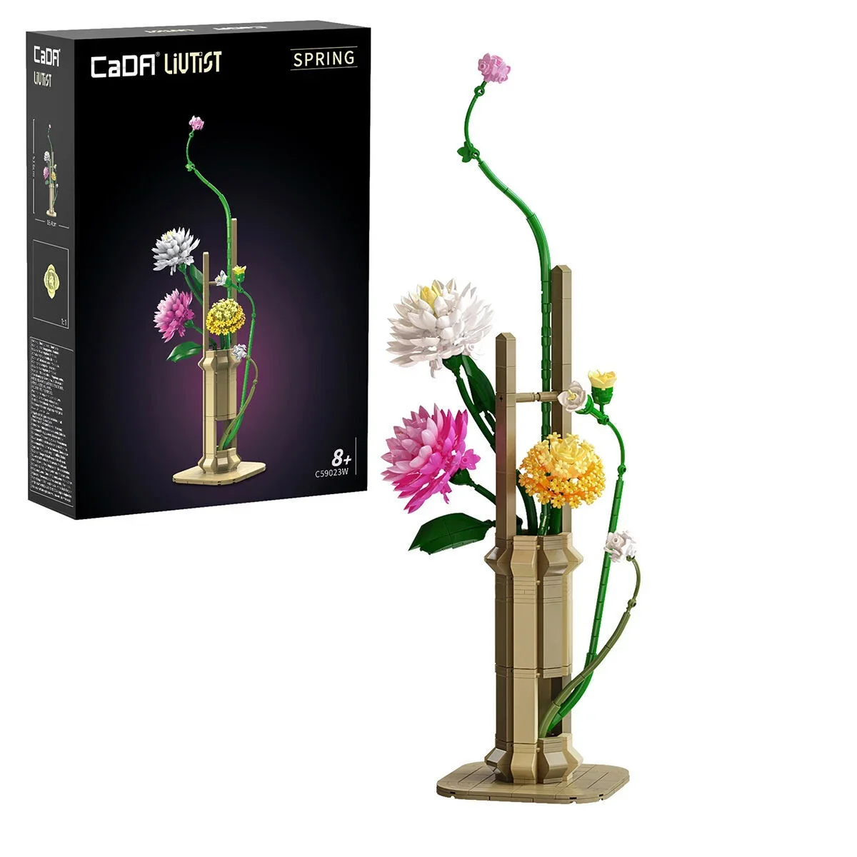 C59023W Cada Çiçek Sanatı Bahar Temalı 613 Parça Block