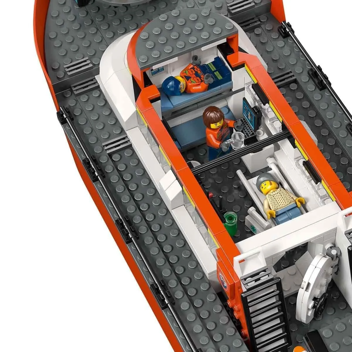 60504 Lego City Sahil Güvenlik Kurtarma Botu ve Helikopteri 742 parça +7 yaş görsel 6