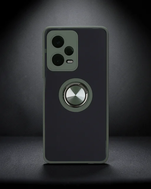 Xiaomi Redmi Note 12 Pro 5g Kılıf Montreal Yüzüklü Silikon Kapak - Yeşil