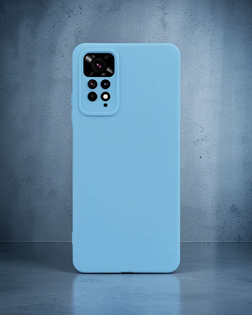 Xiaomi Redmi Note 11 Pro Kılıf Nano İçi Kadife Silikon - Mavi