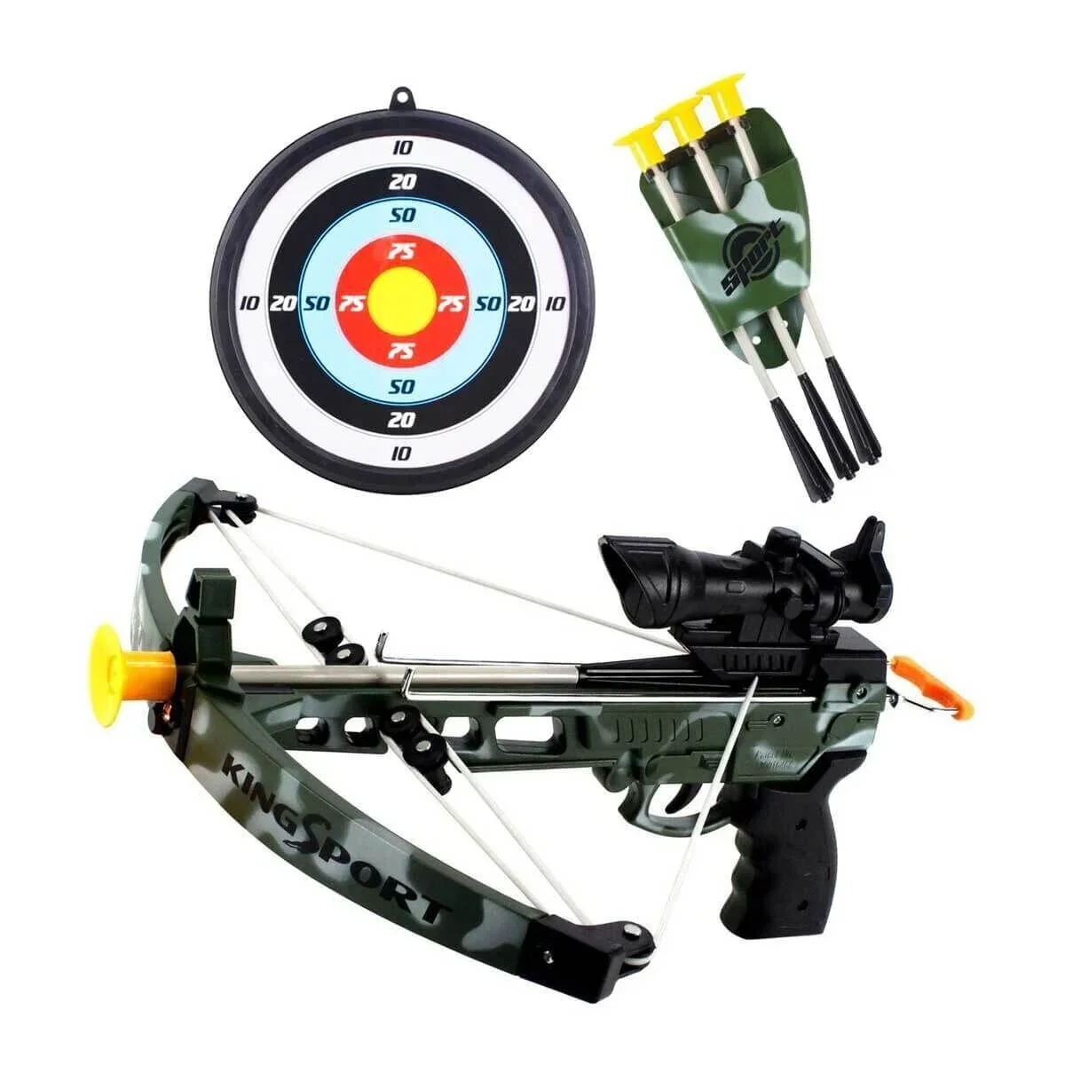 01035881 Sun-yfn-ok Set Crossbow Askeri 4 Vak Ok Sadak Hedefli