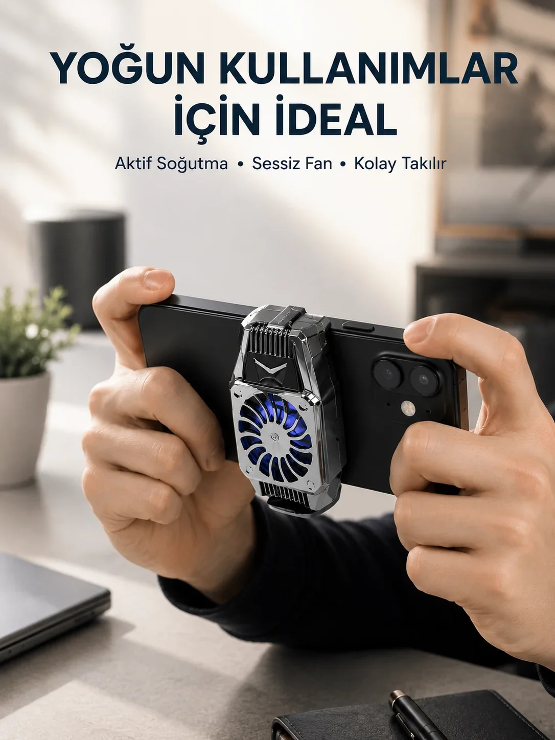 Telefon Isınmasını Azaltan Aktif Fanlı Soğutucu Siste