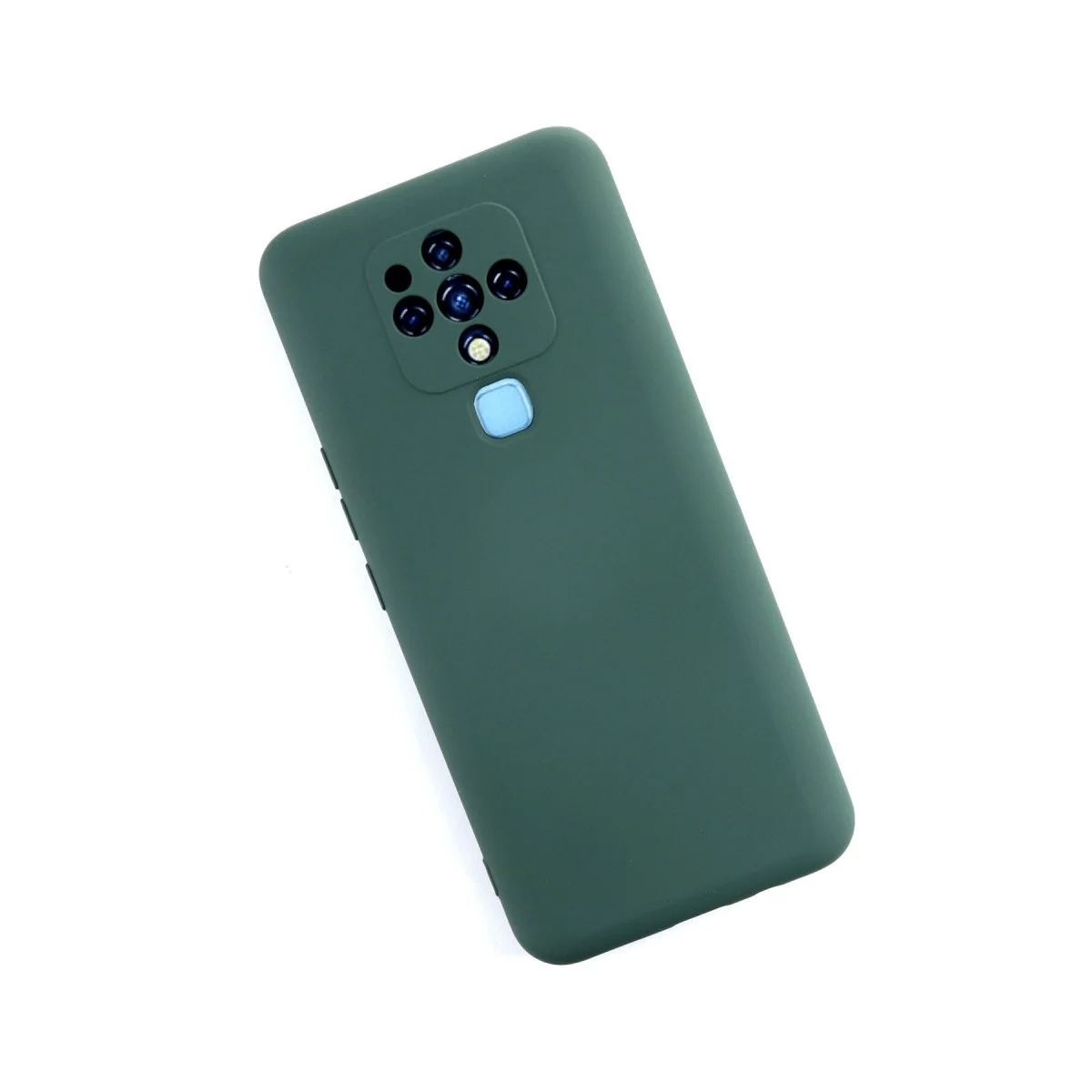 Tecno Camon 16 Kılıf Nano İçi Kadife Silikon - Koyu Yeşil görsel 2