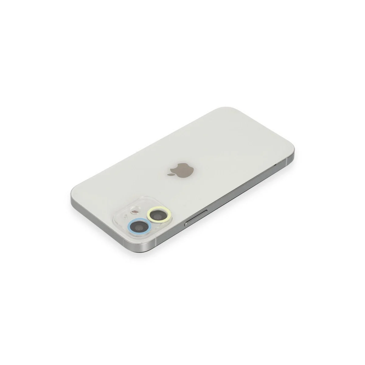 Apple İphone 11 Renkli Kamera Lens Koruma Cam - Sarı-mavi görsel 2