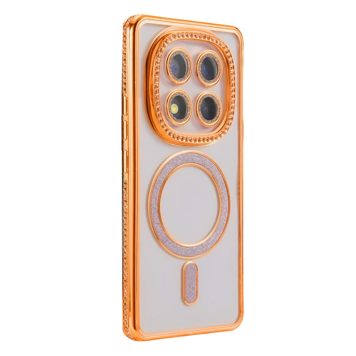 Xiao Red Note 15 Pro Plus 5g Joke Simli Magneticsafe Kılıf - Turuncu görsel 3