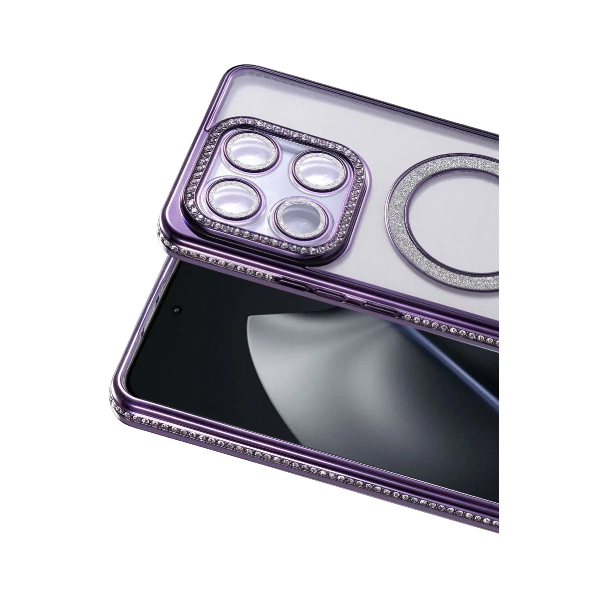 Xiaomi Mi 15T Pro Joke Simli Magneticsafe Kılıf - Derin Mor görsel 2
