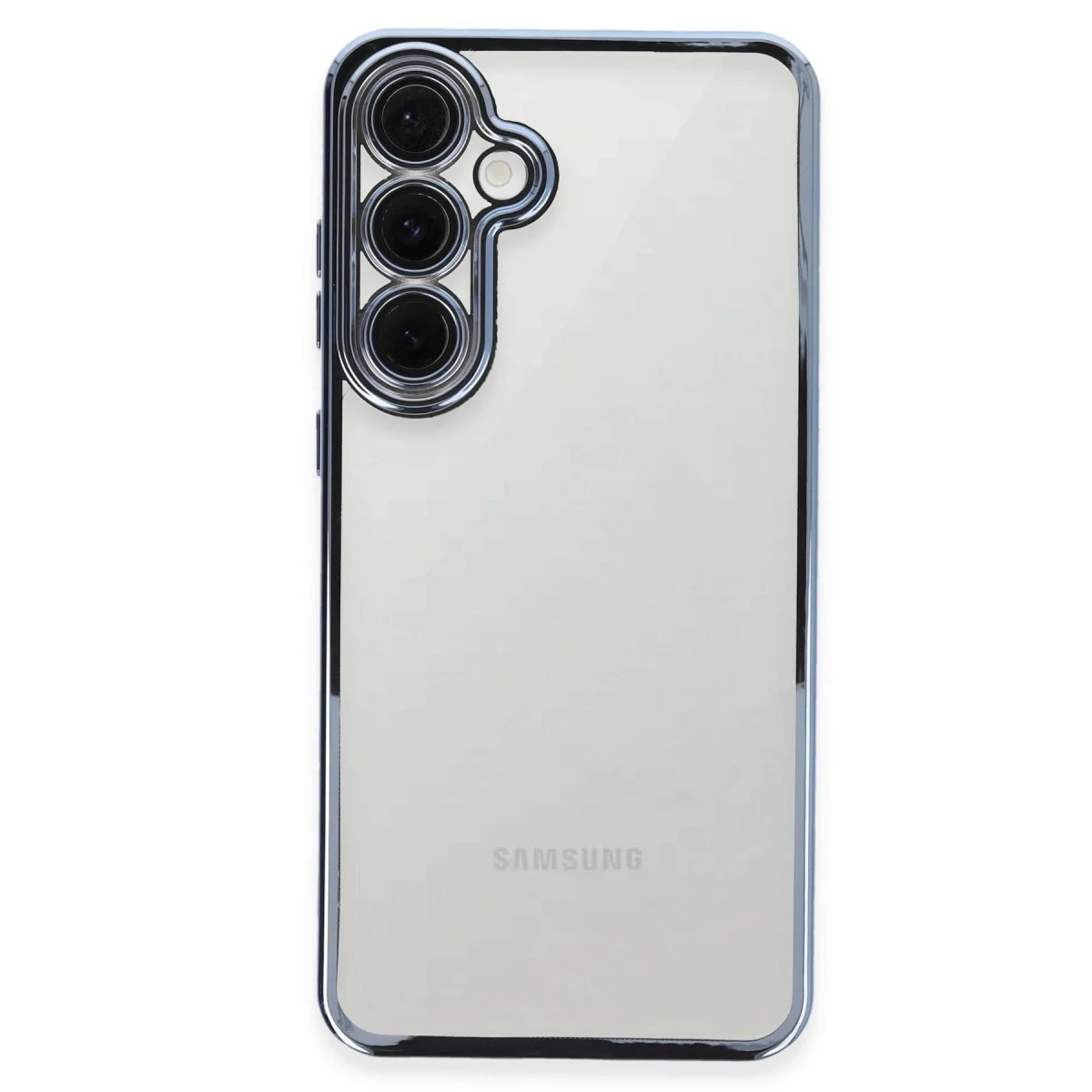 Samsung Galaxy S24 Fe Kılıf Razer Lensli Silikon - Lacivert