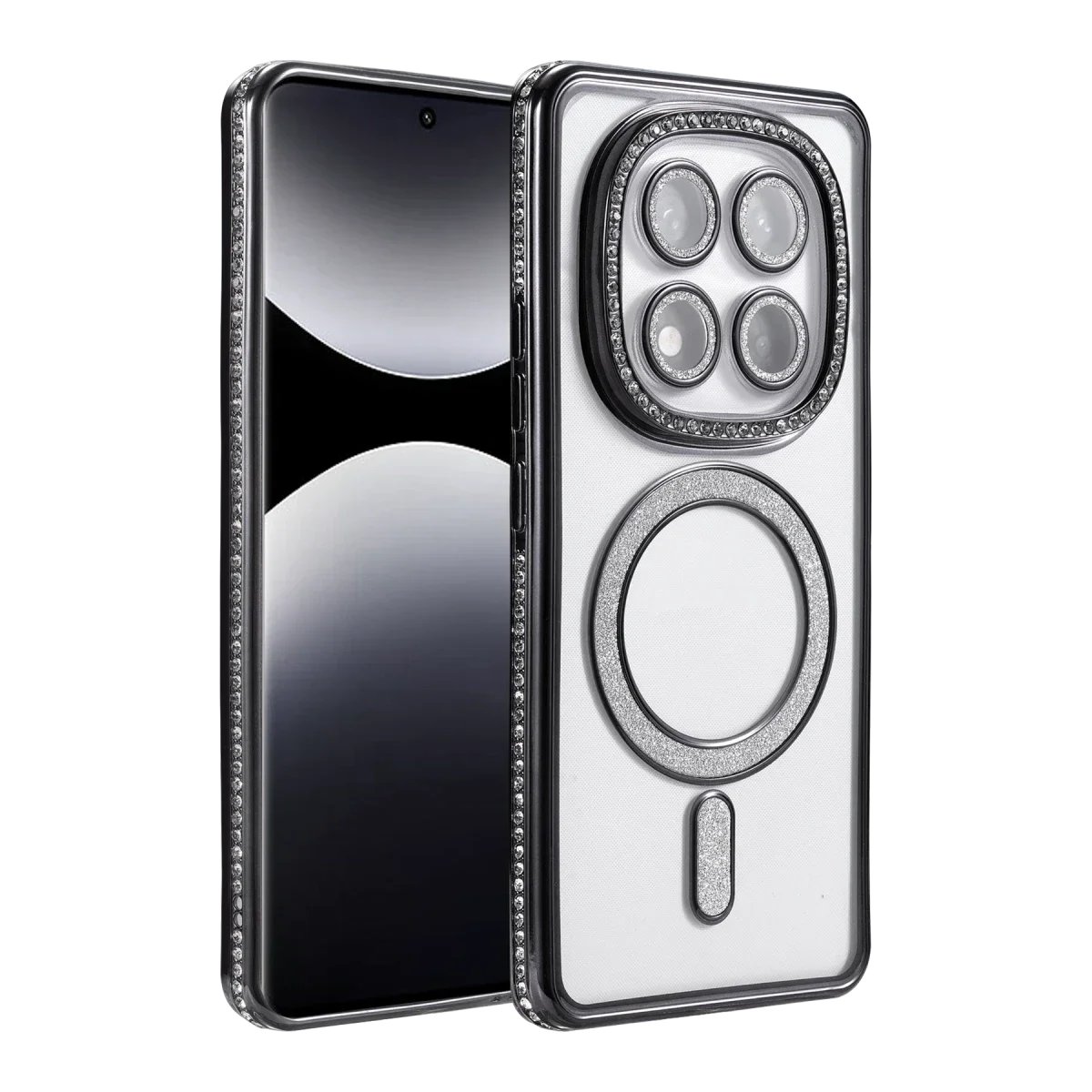 Xiaomi Redmi Note 14 Pro 5G Joke Simli Magneticsafe Kılıf - Siyah