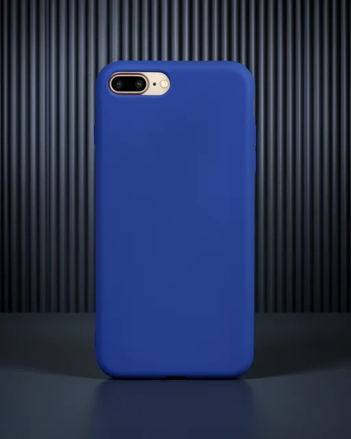 Apple İphone 7 Plus Kılıf Nano İçi Kadife Silikon - Lacivert