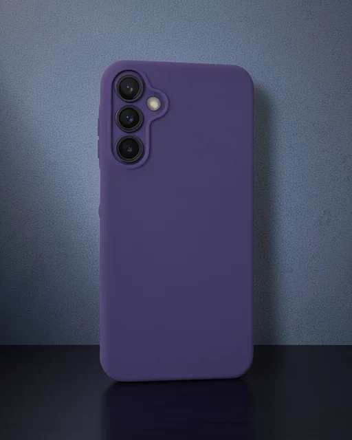 Samsung Galaxy A25 5g Kılıf Nano İçi Kadife Silikon - Mor