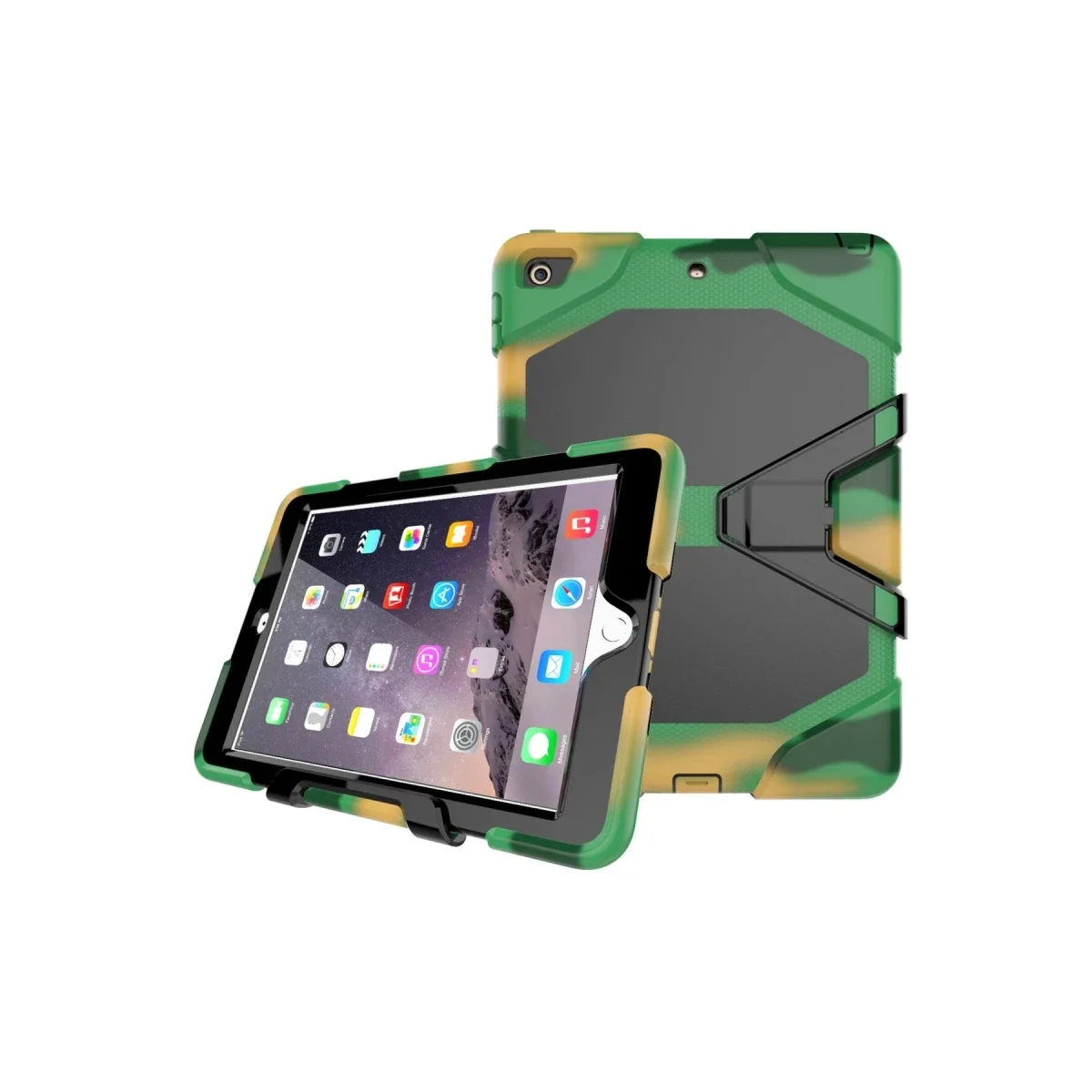 Apple iPad 5 Air 9.7 Kılıf Griffin Tablet Kapak - Kamuflaj görsel 2