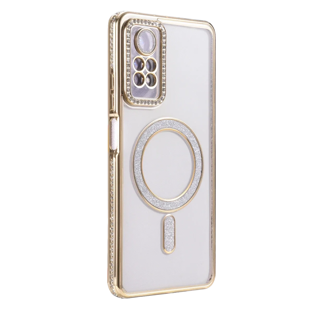 Xiaomi Redmi Note 12 Pro 4G Joke Simli Magneticsafe Kılıf - Gold görsel 3