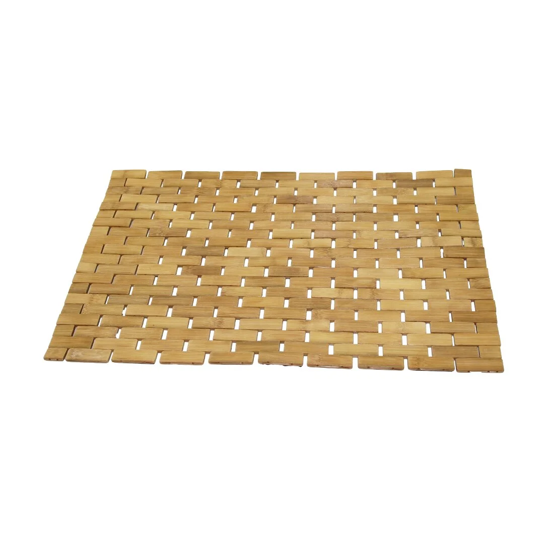 Dikdörtgen - Bambu Kaydırmaz Banyo Paspası 42X62CM