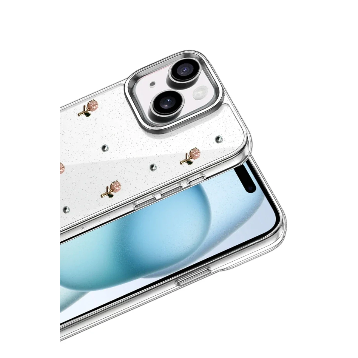 Apple iPhone 15 Fiyonk Desenli Kapak - Desen 6 görsel 2