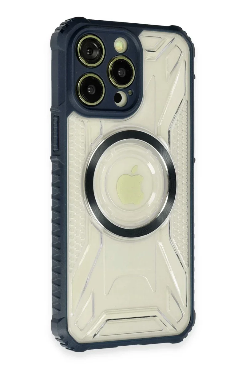 Apple iPhone 14 Pro Kılıf Prag Magneticsafe Kapak - Lacivert görsel 2
