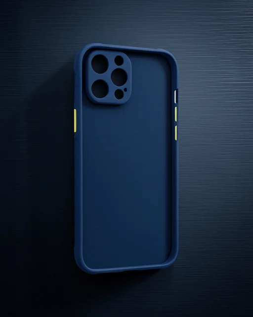 Apple İphone 12 Pro Kılıf Miami Şeffaf Silikon - Lacivert
