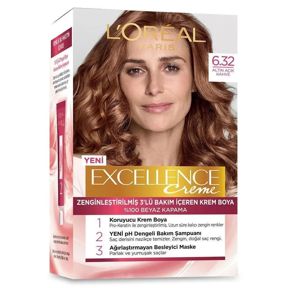 Excellence Saç Boyası - 6.32 Altın Açık Kahve