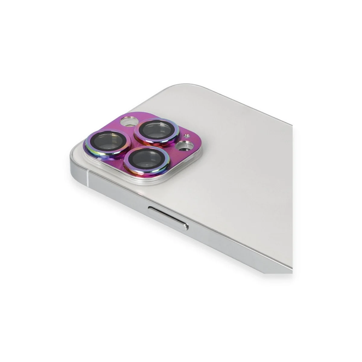 Apple İphone 13 Pro Max Pers Alünyum Kamera Lens - Rainbow