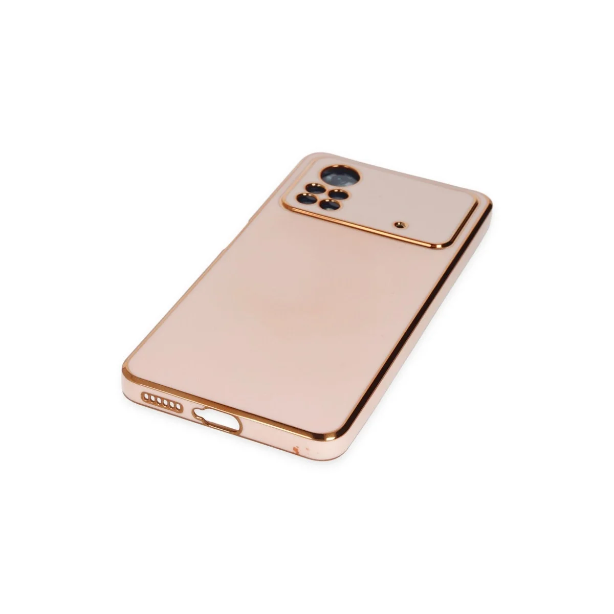 Xiaomi Poco X4 Pro 5g Kılıf Volet Silikon - Pembe görsel 3