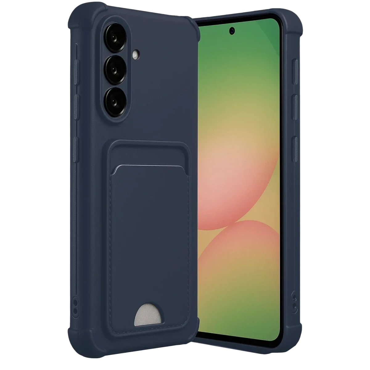 Samsung Galaxy A17 5G Kelvin Kartvizitli Silikon - Lacivert