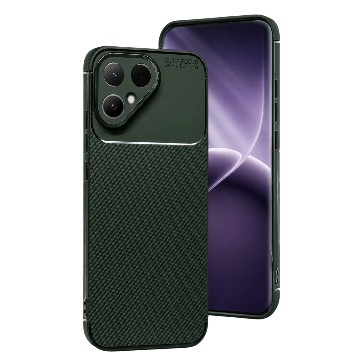 Tecno Pova Curve 2 5G Auto Focus Karbon Kapak - Koyu Yeşil