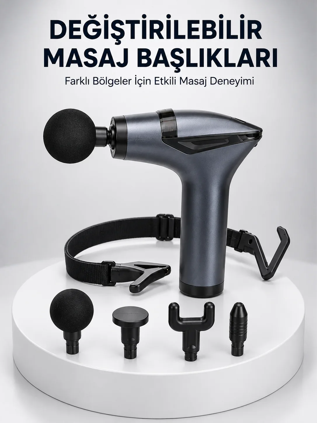 AKTÜEL 3in1 Taşınabilir Şarjlı Titreşimli Masaj Cihazı Çok Fonksiyonlu Yeni Nesil