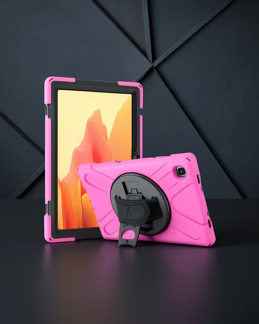 Samsung Galaxy T220 Tab A7 Lite 8.7 Kılıf Amazing Tablet Kapak - Pembe