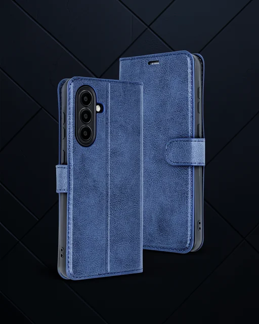 Samsung Galaxy A36 Kılıf Trend S Plus Kapaklı Kılıf - Lacivert