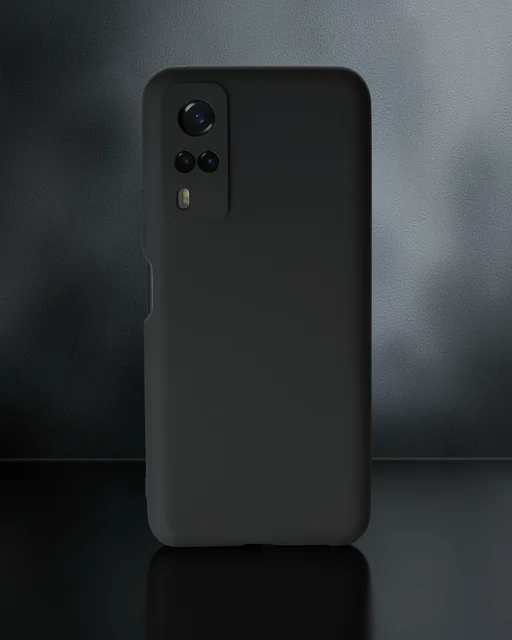 Vivo Y53s Kılıf First Silikon - Siyah