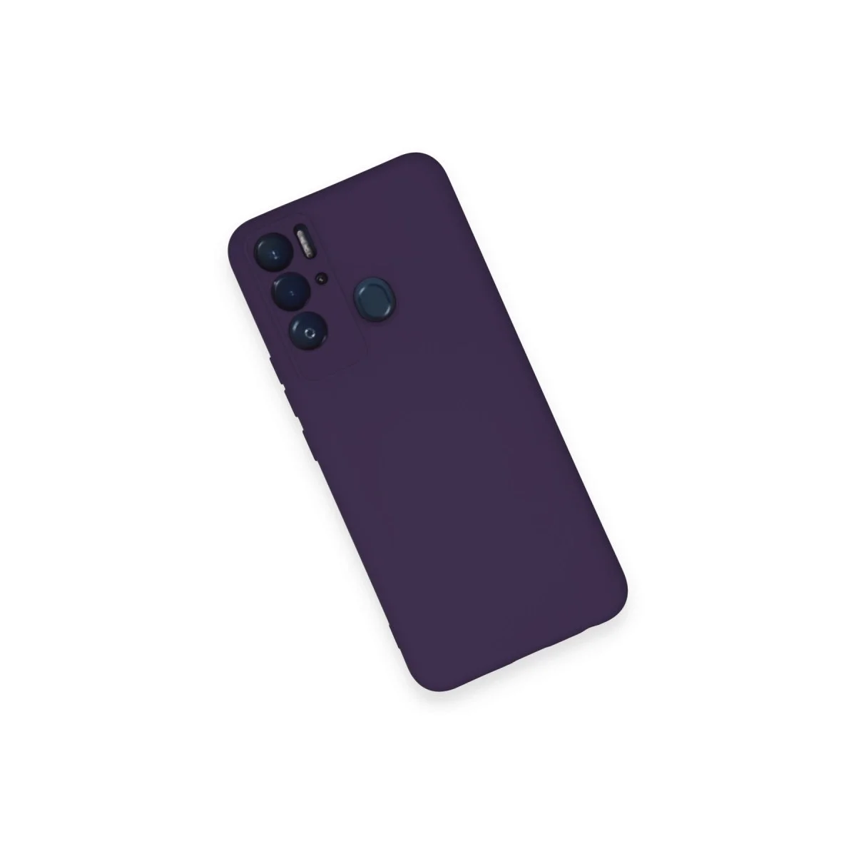 Tecno Pova Neo Kılıf Nano İçi Kadife Silikon - Mor görsel 3