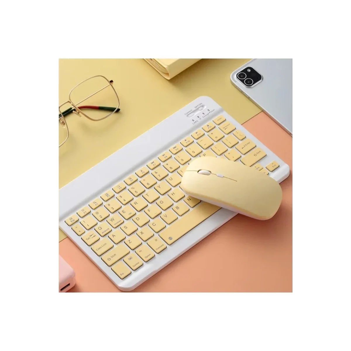 KYB71 Kablosuz Türkçe Q Klavye Mouse Set - Koyu Yeşil görsel 3