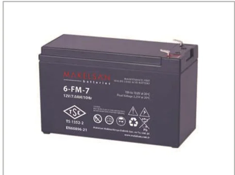 12V 7AH Tam Bakımsız Kuru Akü