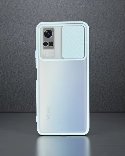 Vivo Y53s Kılıf Palm Buzlu Kamera Sürgülü Silikon - Turkuaz