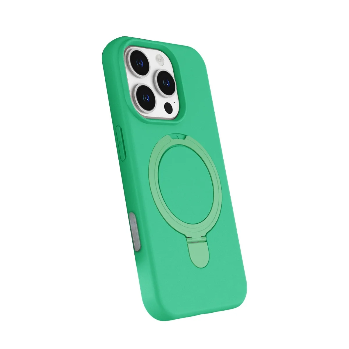 Apple İphone 16 Pro Regal Magsafe Standlı Kapak - Yeşil görsel 2
