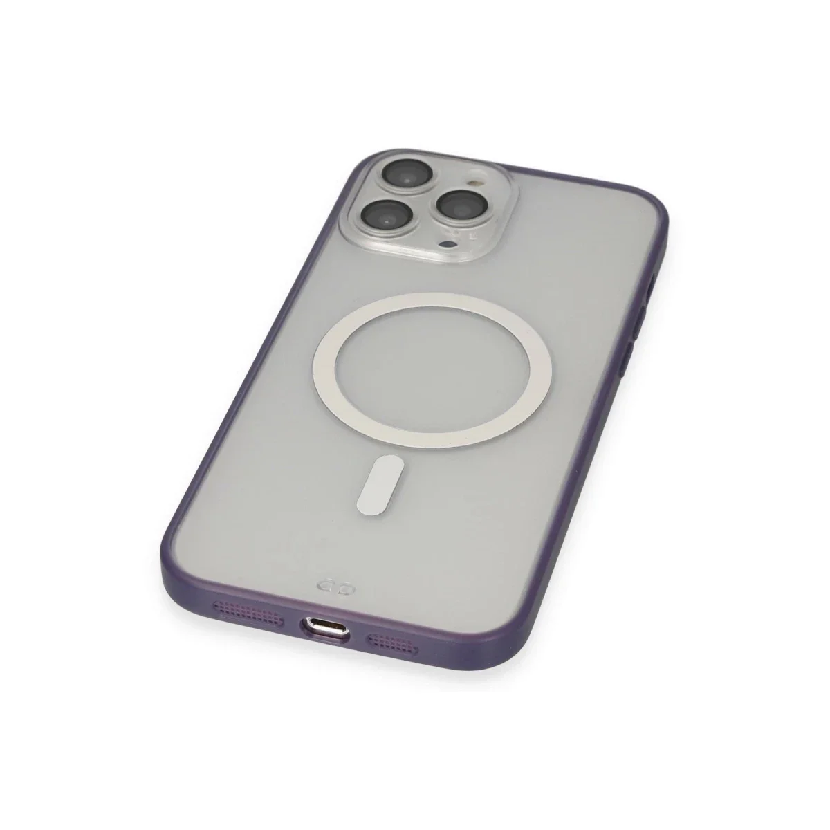 Apple iPhone 14 Pro Kılıf Grand Magneticsafe Kapak - Mor görsel 4