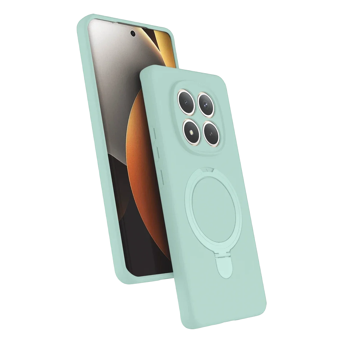 Xiaomi Redmi Note 15 4G Regal Magsafe Standlı Kapak - Su Yeşili