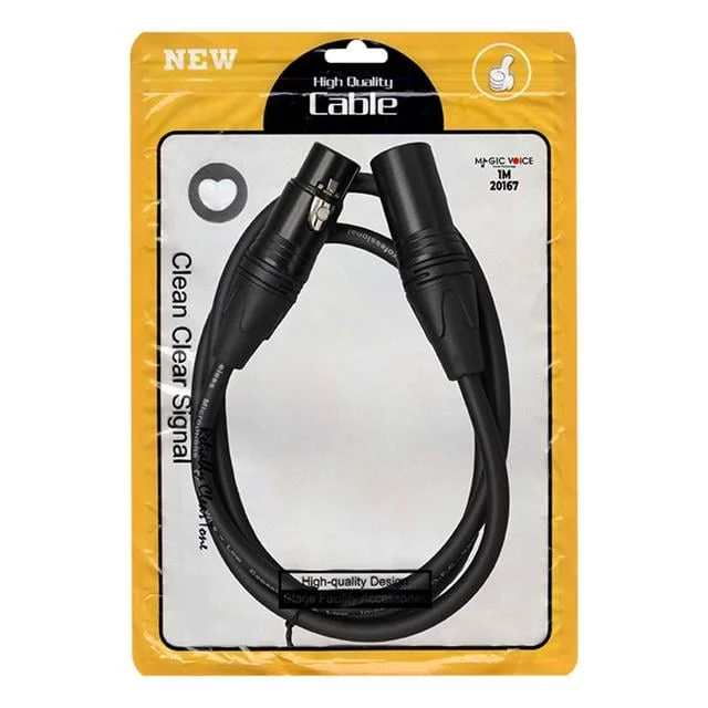MagicVoice YN105 10 Metre Canon XLR Dişi - Canon XLR Erkek Stereo Plastik Jak krofon Ses Kablosu görsel 2