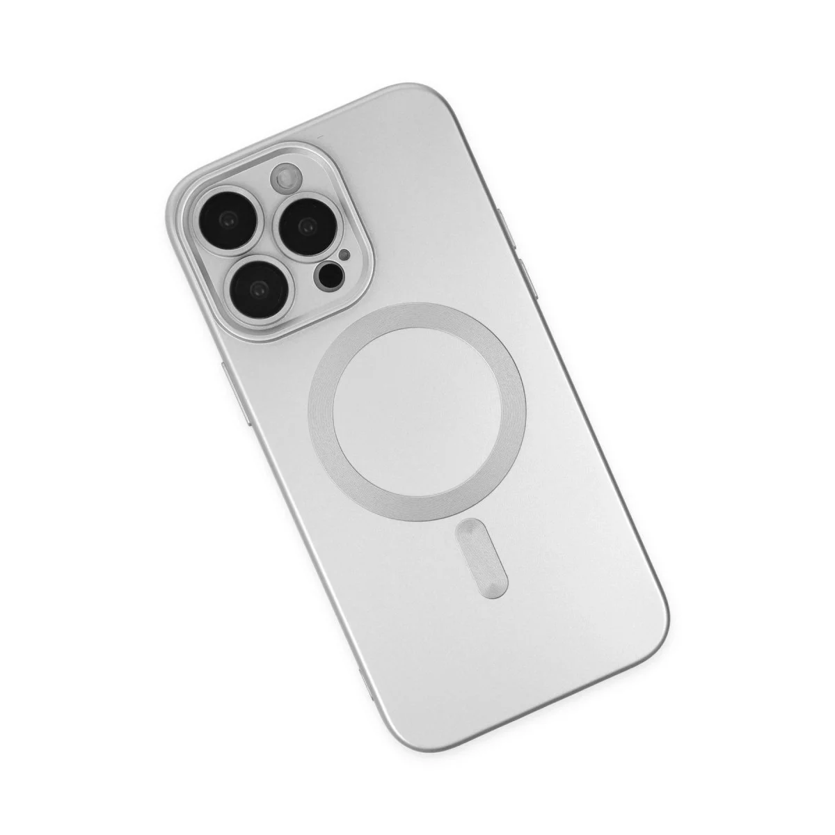 Apple İphone 14 Pro Kılıf Moshi Lens Magneticsafe Silikon - Gümüş görsel 3