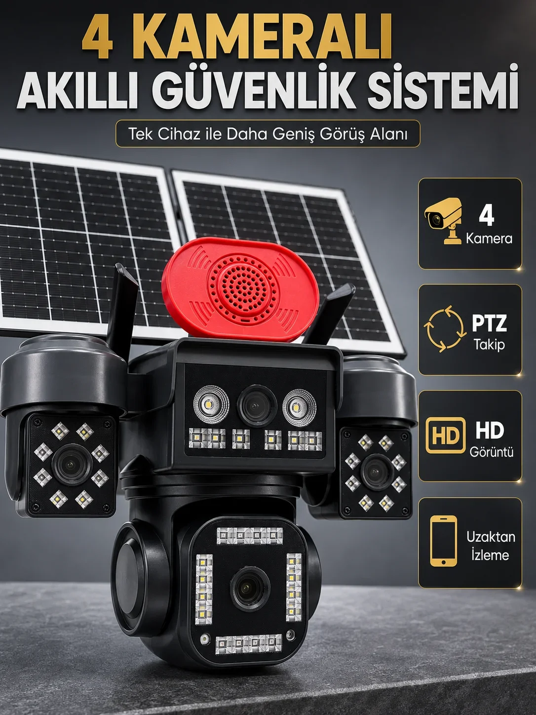 360° Hareket Kabiliyetine Sahip Motorlu PTZ Kamera ile Akıllı Takip ve Geniş Görüş Deneyi