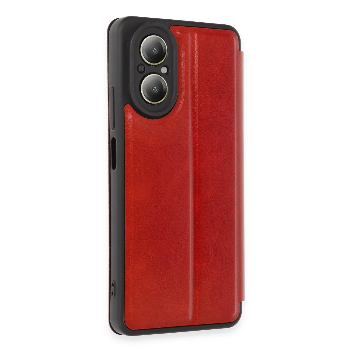 Realme 12 Lite Kılıf Flip Cover - Kırmızı görsel 2